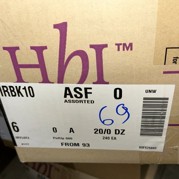 Hanes Girls’ Tagless Bikinis – LOT 69 - 240 pcs – 24 packs (10 ea) – Sz 6 - NEW - Picture 3 of 3